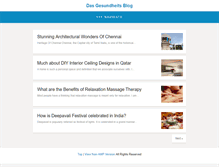 Tablet Screenshot of dasgesundheitsblog.com